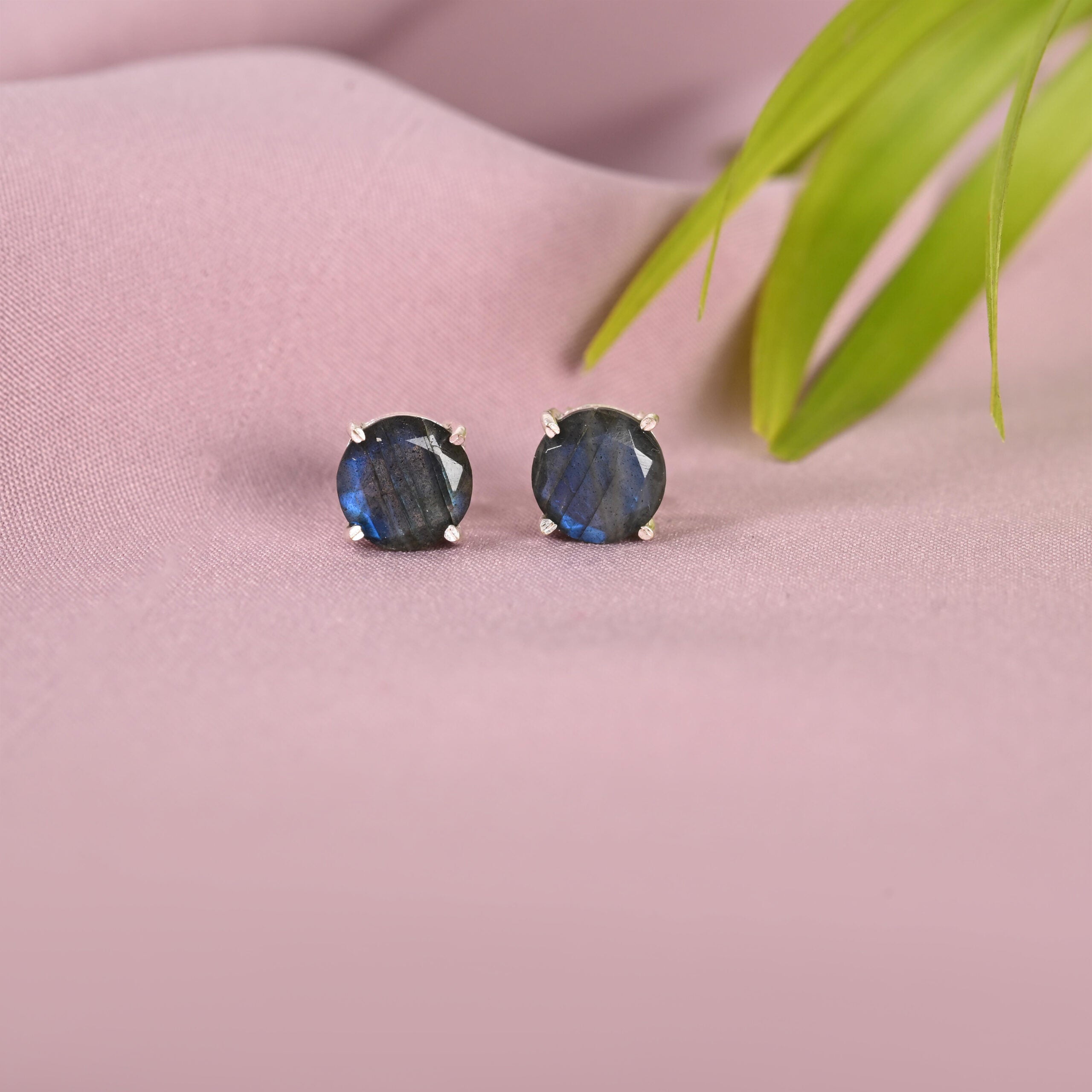 Labradorite Stud Earrings